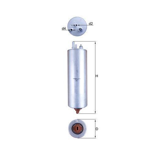 MAHLE Kraftstofffilter KL 229/12