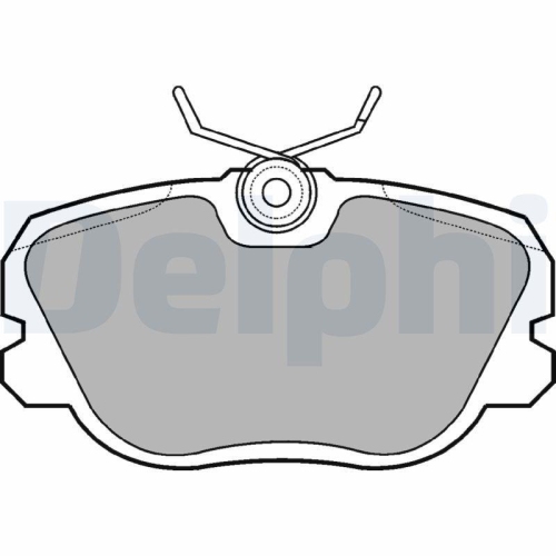 DELPHI Bremsbelagsatz, Scheibenbremse LP731