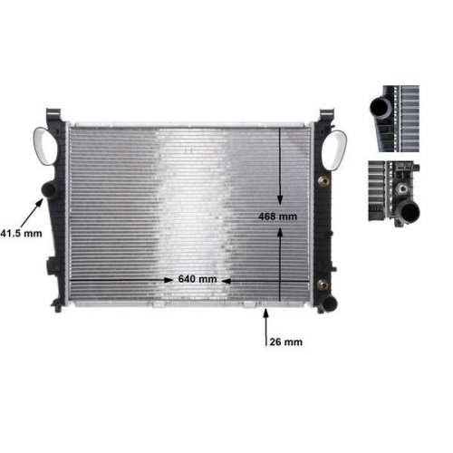 MAHLE Kühler, Motorkühlung BEHR CR 304 000S