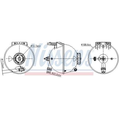 NISSENS Ausgleichsbehälter, Kühlmittel ** FIRST FIT ** 996309