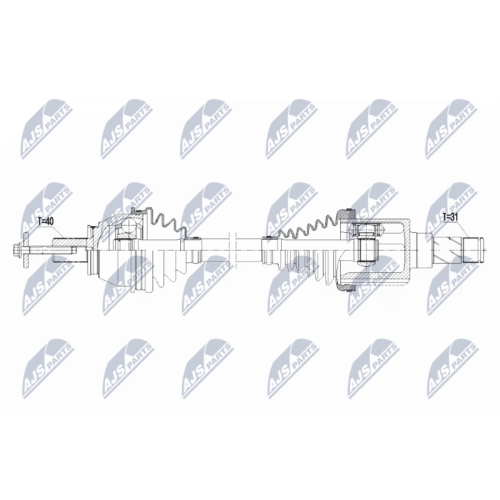 NTY Antriebswelle NPW-FR-092
