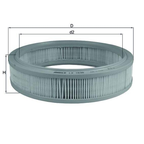 MAHLE Luftfilter LX 1638