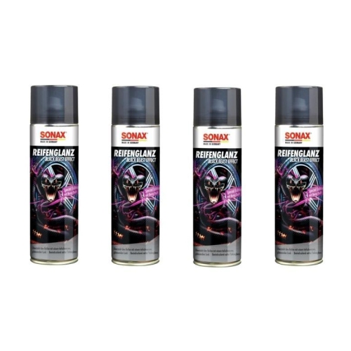 4x SONAX 500ml REIFEN GLANZ SPECIAL EDITION REIFENPFLEGE GUMMIPFLEGE 04344000
