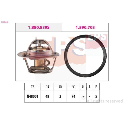 EPS Thermostat, K&uuml;hlmittel Made in Italy - OE Equivalent