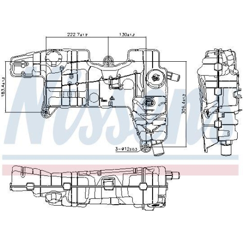 NISSENS Ausgleichsbeh&auml;lter, K&uuml;hlmittel ** FIRST FIT ** 996310