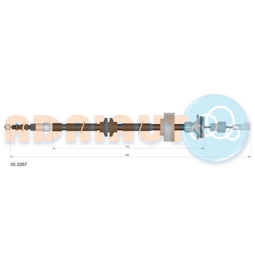 ADRIAUTO Seilzug, Feststellbremse 05.0267