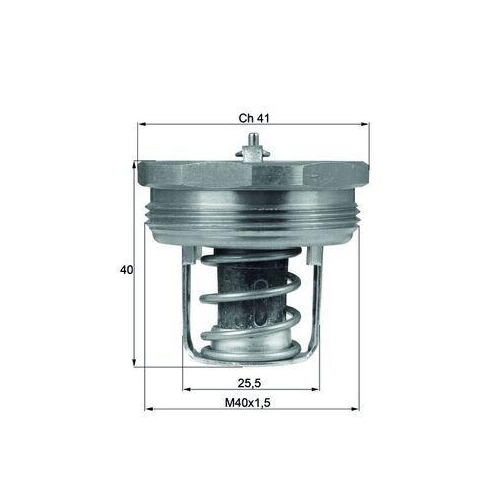 MAHLE Thermostat, K&uuml;hlmittel BEHR TX 89 83