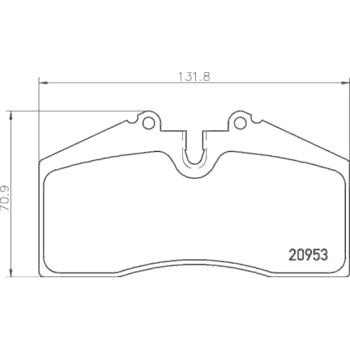 HELLA Bremsbelagsatz, Scheibenbremse 8DB 355 007-701