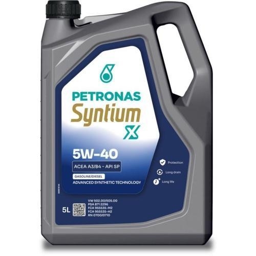 Motor&ouml;l Motoren&ouml;l Petronas Syntium X 5W-40 A3/B4 5 Liter Kanister 70983M12EU