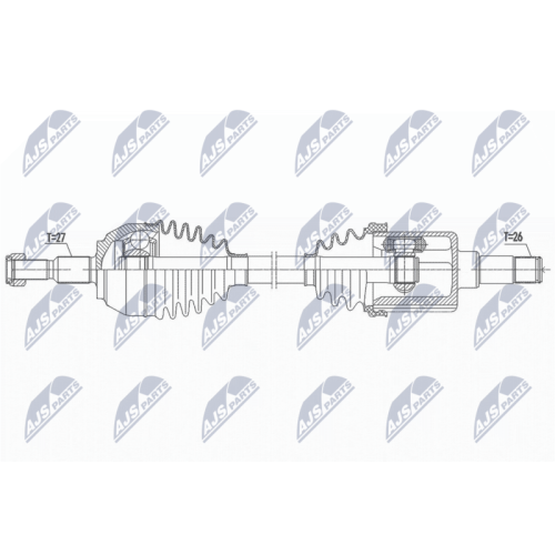 NTY Antriebswelle NPW-FR-117