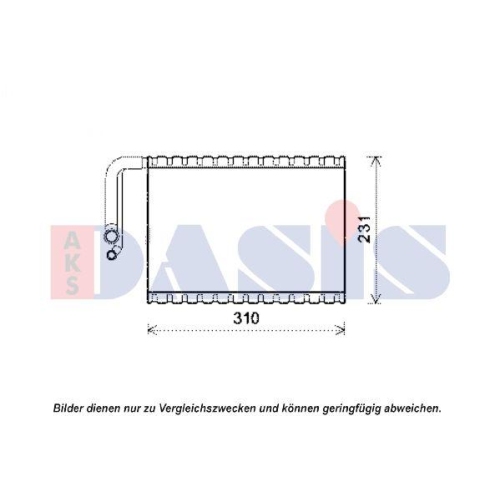 AKS DASIS Verdampfer, Klimaanlage 820339N