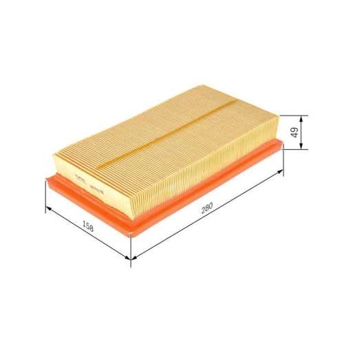 BOSCH Luftfilter 1 457 433 155