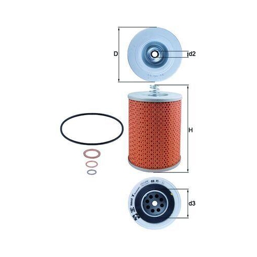 KNECHT &Ouml;lfilter OX 71D