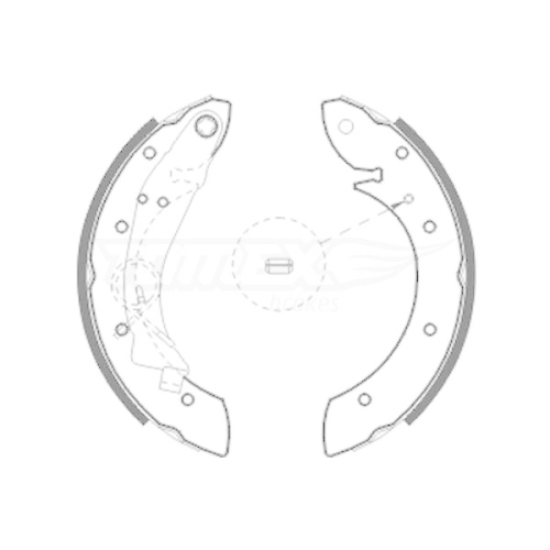 TOMEX Brakes Bremsbackensatz TX 20-75