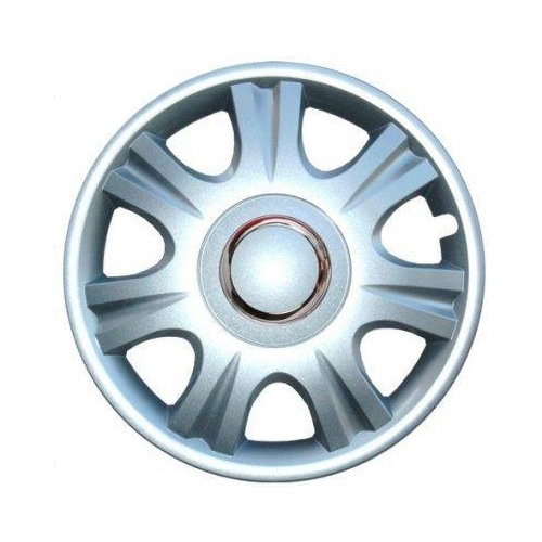 CAR 1 Radzierblendenset Jersey silber grau 14" Zoll 4 St&uuml;ck Radkappen