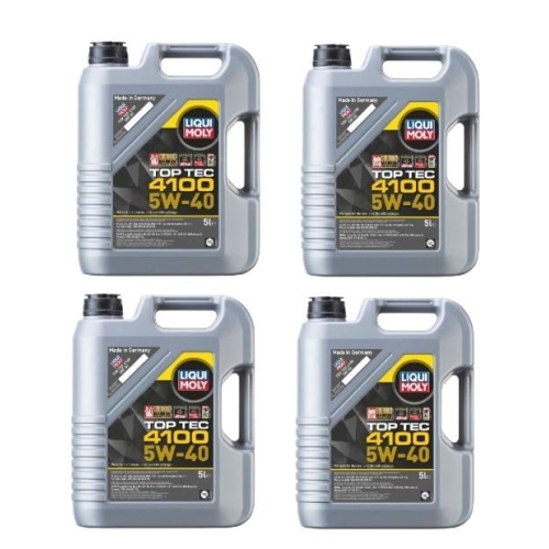 LIQUI MOLY Motor&ouml;l Top Tec 4100, 5W-40, 20-Liter Kanister - Art.Nr. 3701