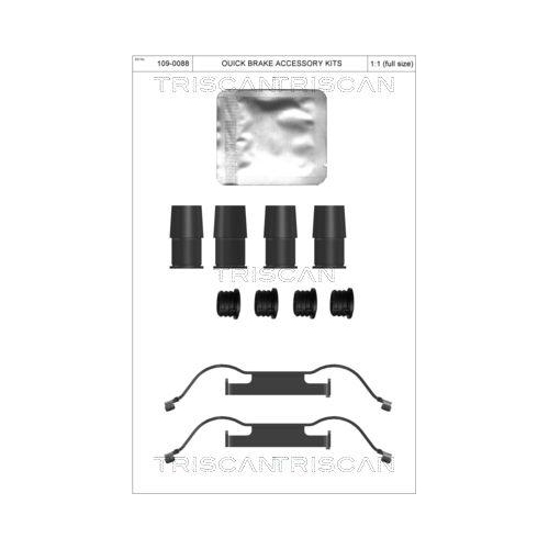 TRISCAN Zubeh&ouml;rsatz, Scheibenbremsbelag 8105 101677