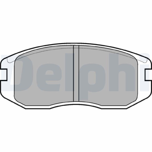 DELPHI Bremsbelagsatz, Scheibenbremse LP736
