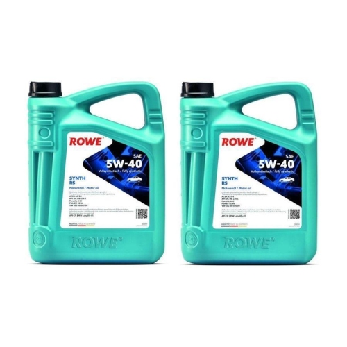Motoröl ROWE Hightec Synt RS 5W-40 API CF ACEAA3/B4 API SN 20001-0050-99 10 Liter