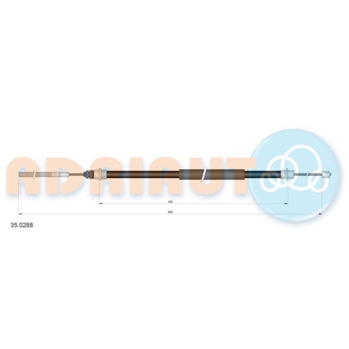 ADRIAUTO Seilzug, Feststellbremse 35.0288