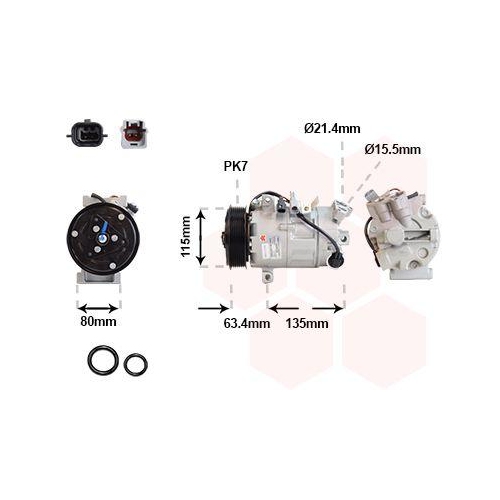 VAN WEZEL Kompressor, Klimaanlage *** IR PLUS *** 4300K630