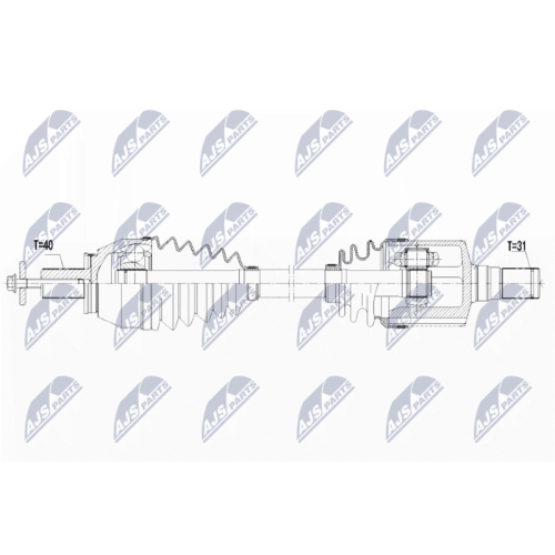 NTY Antriebswelle NPW-FR-096