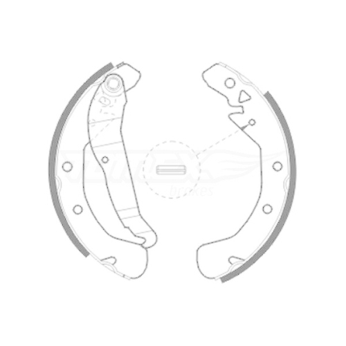 TOMEX Brakes Bremsbackensatz TX 20-78