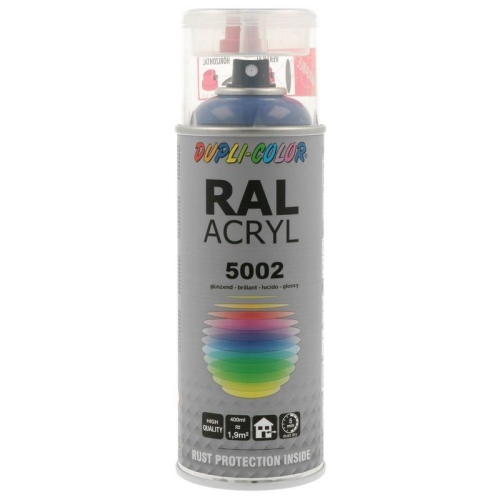 Lackspray Spr&uuml;hlack 400ml RAL 5002 ultram.blau gl&auml;nzend 366116 DUPLI COLOR