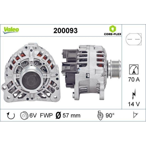 VALEO Generator VALEO CORE-FLEX 200093