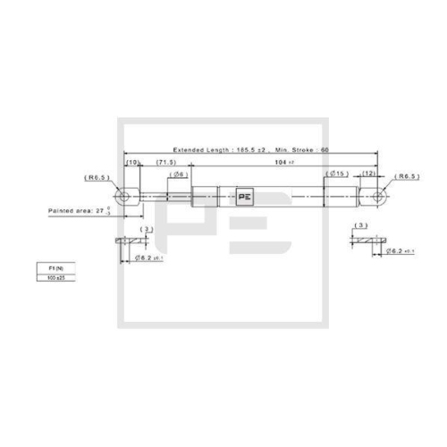 PE Automotive Gasfeder 140.292-00A