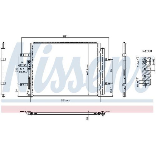 NISSENS Kondensator, Klimaanlage ** FIRST FIT ** 940985