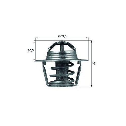 MAHLE Thermostat, K&uuml;hlmittel BEHR TX 91 89D