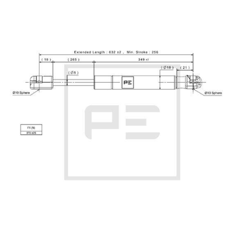 PE Automotive Gasfeder 140.293-00A