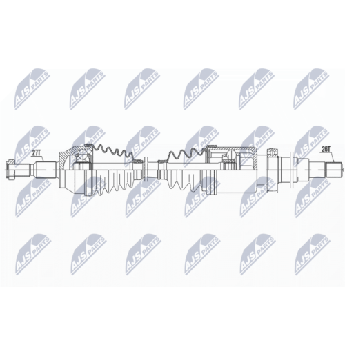 NTY Antriebswelle NPW-FR-131