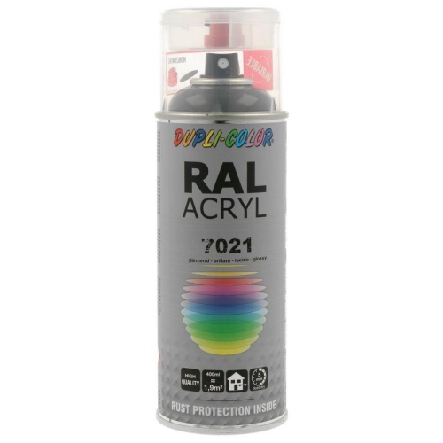 Lackspray Spr&uuml;hlack 400ml RAL 7021 schwarzgrau gl&auml;nzend 366185 DUPLI COLOR