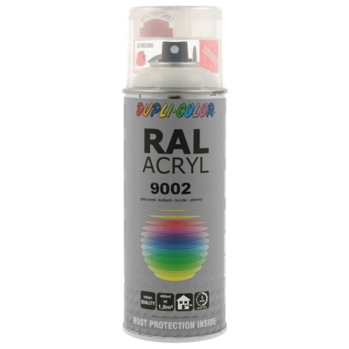 Lackspray Spr&uuml;hlack 400ml RAL 9002 grauwei&szlig; gl&auml;nzend 366222 DUPLI COLOR