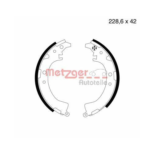 METZGER AUTOTEILE Bremsbackensatz