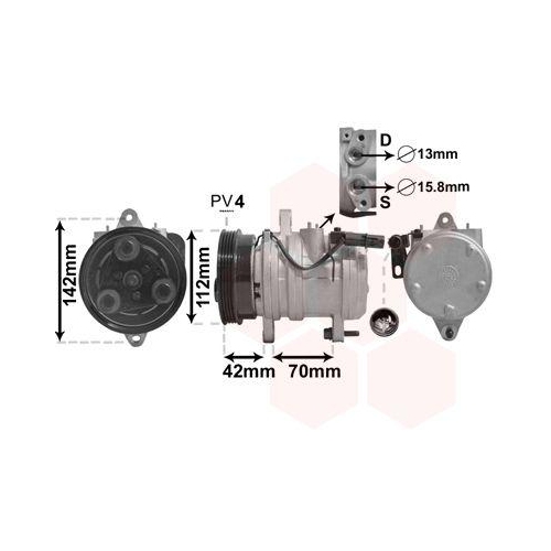 VAN WEZEL Kompressor, Klimaanlage 8300K168