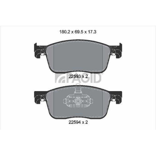 PAGID Bremsbelagsatz, Scheibenbremse T2666N