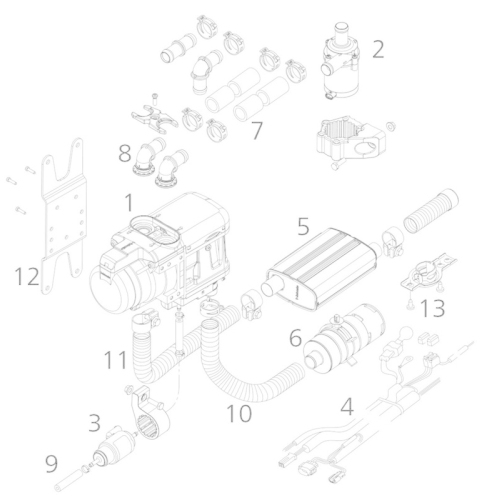 WEBASTO Standheizung Thermo Top Evo 4 Gasoline Basic 1314812B