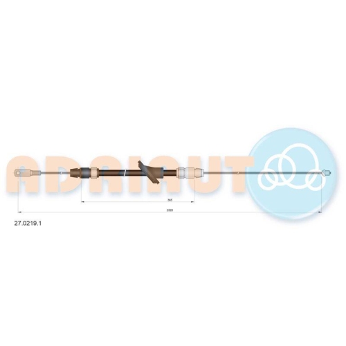 ADRIAUTO Seilzug, Feststellbremse 27.0219.1