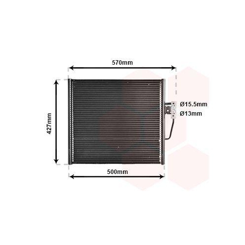 VAN WEZEL Kondensator, Klimaanlage 06005192