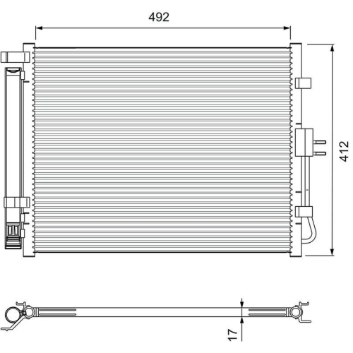 VALEO Kondensator, Klimaanlage 814402