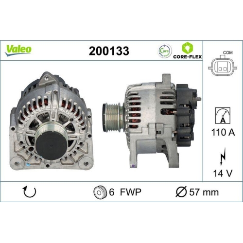 VALEO Generator VALEO CORE-FLEX 200133