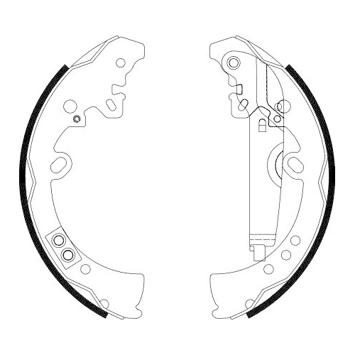 HELLA Bremsbackensatz 8DB 355 022-591