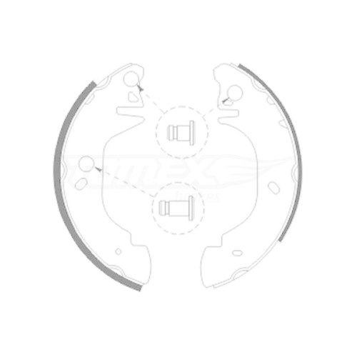 TOMEX Brakes Bremsbackensatz TX 20-81