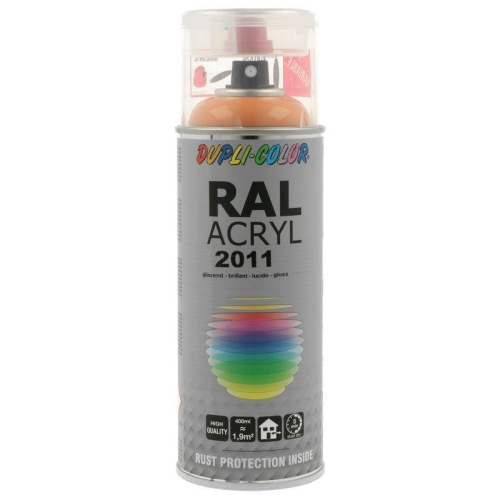 Lackspray Spr&uuml;hlack 400ml RAL2011 tieforange gl&auml;nzend 414862 DUPLI COLOR