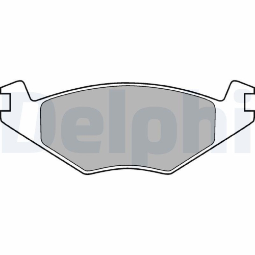 DELPHI Bremsbelagsatz, Scheibenbremse LP760