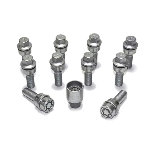 Felgenschloss-Set M14 mit beweglichem Kugelbund R14mm H&R 1454007ASET