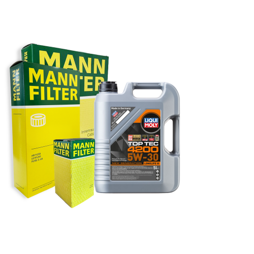 Liqui Moly Motor&ouml;l 5W-30 5Liter+&Ouml;lfilter+Luftfilter+Aktivkohlefilter Inspektion